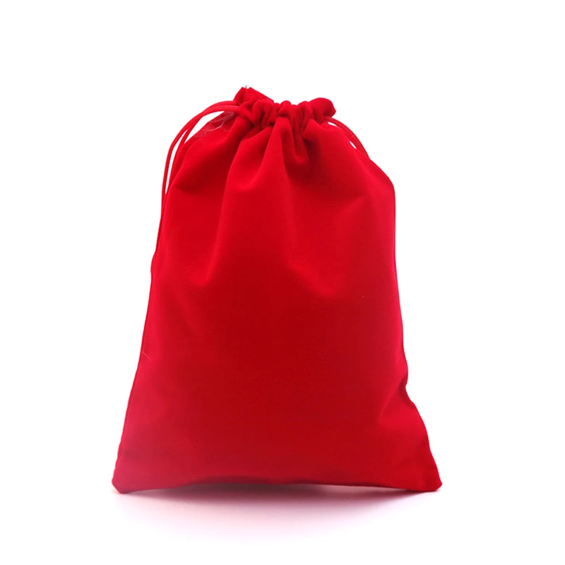 20 бр/лот, Черно кадифе чанта 17x23 см, Големи Чанти в съвсем малък, Коледна Украса Сватба, Подарък чанта, Козметика, бижута, Опаковки, чанти Изображение 2