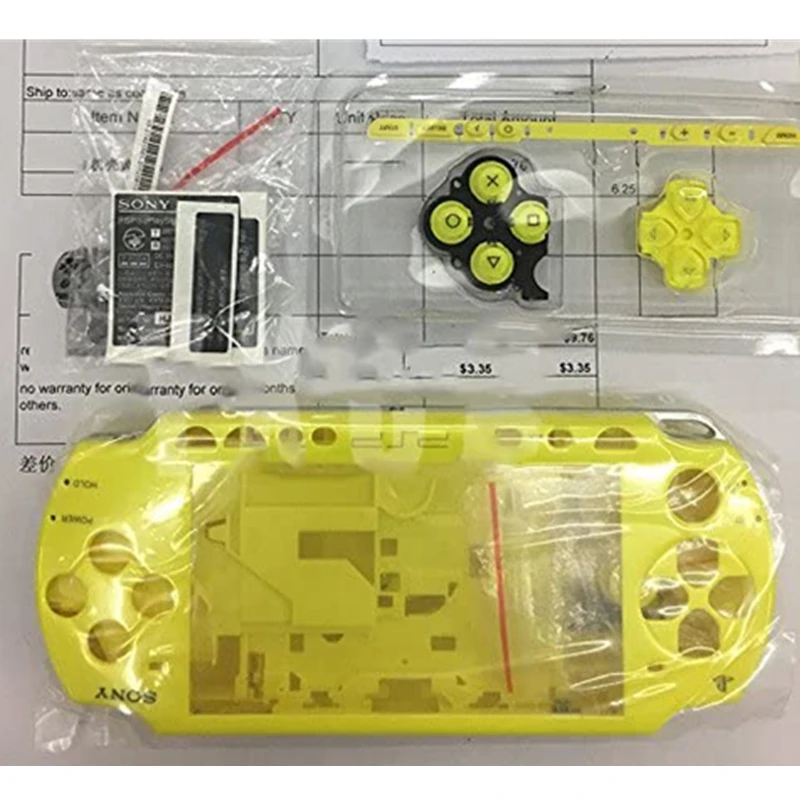 Жълт, Бял, Син Кристал Банерна за PSP 2000 PSP2000 Корпус във формата на Миди Калъф Игрова Конзола Замяна Изображение 0