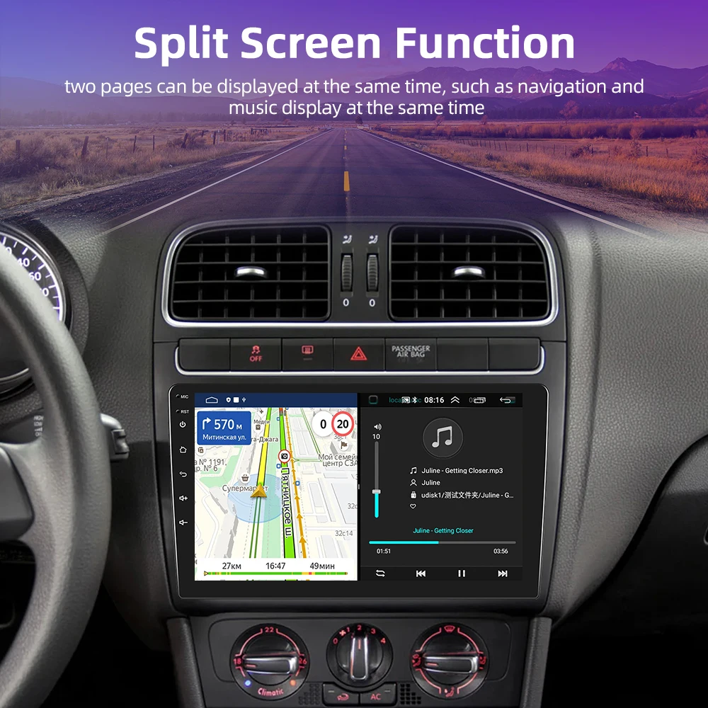 Podofo Android 8 + 128 г Автомобилен Радиоприемник За Suzuki Swift 2005-2010 Авторадио Carplay GPS Навигация 4G WIFI Стерео музикален Плейър AI Глас HiFi Изображение 3