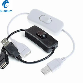 28 см USB-Кабела с Превключвател за ВКЛЮЧВАНЕ/Изключване Удължител на Кабела, USB Лампа USB Вентилатор Линии Храни Трайни Адаптер ГОРЕЩА ПРОДАЖБА