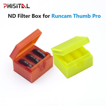 3D печатна кутия ND филтър Контейнер TPU Притежателя Калъф Отделение Витрина кутии за съхранение на runcam thumb pro камера FPV резервни части