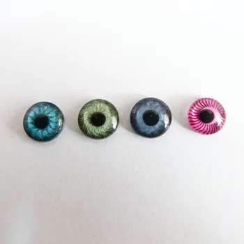 40 бр./лот 8 мм/9 мм, плоски кръгли пластмасови играчки на очите на животните, за сам аксесоари за кукли - избор на цвят