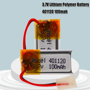 401120 Литиево-йонна Полимерна батерия 3,7 На 100 mah Акумулаторни Батерии, CE, FCC, ROHS, Сертифициране на качеството Сигурен Източник на захранване