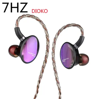 7 Hz Crinacle Salnotes Dioko 14.6 mm Плосък диафрагменный драйвер за Слушалки втулки Hi-Fi Музикални слушалки Сменяем Кабел 7 Hz Вечен