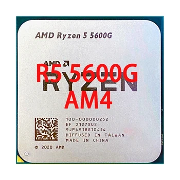 AMD Ryzen 5 5600G R5 5600G 3,9 Ghz Шестиядерный двенадцатипоточный процесор 65 W cpu L3 = 16 м 100-000000252 Гнездо AM4 чисто НОВ, без охладител