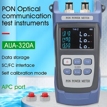 AUA-320A/U Оптичен електромера PON Безплатна доставка FTTX/ONT/OLT 1310/1490/1550 нм с Хранилището на данни за интерфейс SC/ФК
