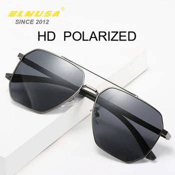 BLMUSA 2021 Поляризирани Квадратни Бизнес Слънчеви Очила За Мъже Модни Улично Шофиране Риболов Дамски Слънчеви Очила с UV400 Gafas De Sol