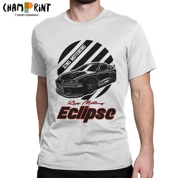 Eclipse GSX Jdm Тениски за Мъже 100% Памук, Реколта Тениски С Кръгло Деколте Автомобилни Автомобилни Тениски С Къс Ръкав Облекло Плюс Размер