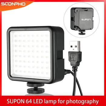 SUPON 64 LED Фото Видео лампата на Камерата Гореща Обувка Led Осветление за Iphone Камера на живо Излъчването на снимки осветление