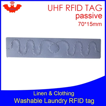 UHF RFID етикет за дрехи хотелската Бельо облекла Моющаяся термостойкая 902-928 Mhz NXP UCode8 ЕПК Gen2 6C смарт карта пасивни RFID етикети