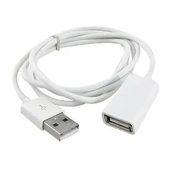 Бяла PVC Метален USB 2.0 за мъже и Жени USB удължителен кабел Кабел-Адаптер Кабел 1 м 3 метра USB хъб