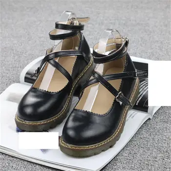 Дамски Японската Униформи Аниме Лолита За Момичета Студентски Униформи Обувки