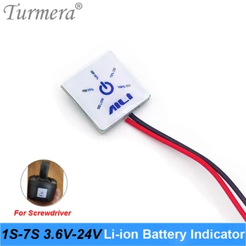 Индикатор за зареждане на батерията 1S 4.2 V 2S 8.4 V 3S 12.6 V 4S 16.8 V 5S 21V 6S 25.2 V 24V Модул за Индикация на капацитет литиева батерия за Отвертка