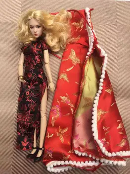 Китайски Класически Ципао Пелерини Куклено Рокля Многоцветни Куклени Глави С Добър Грим На Лицето 22 Става Бяла Кукла Боби Играчки За Момичета