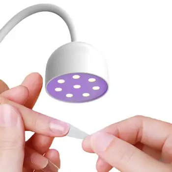 Мини Сешоар за Нокти UV Led Лампа Сгъваема USB Лампа за Изсушаване на Гел-Лак за Нокти Лепило Гъвкава Простор за Изпичане на Нокти Маникюр Инструменти