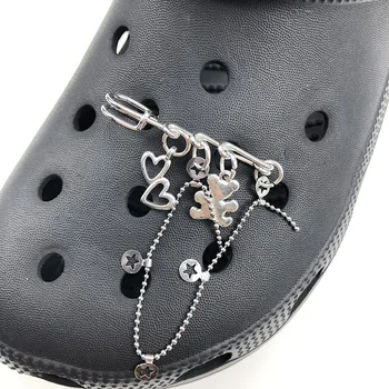Модни Медальони във формата на Крокодил, направени със собствените си ръце, Дизайнерски, Сладки, с Шарките на Мечок от Анимационен филм, Обтегач за Седене на Обувки, Реколта Качествени Обувки, закачалки за Крокодил, Нови Постъпления