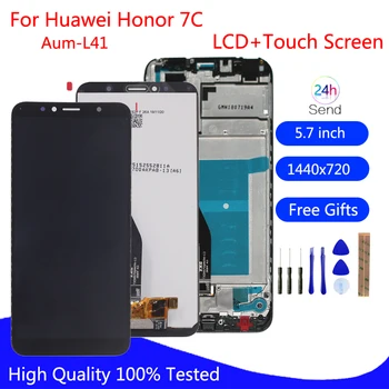 Оригинален За Huawei Honor 7C Aum-L41 на Дисплея LCD Сензорен дисплей резервни Части За Ремонт С Рамка За Честта 7C на Екрана на дисплея LCD Дисплей