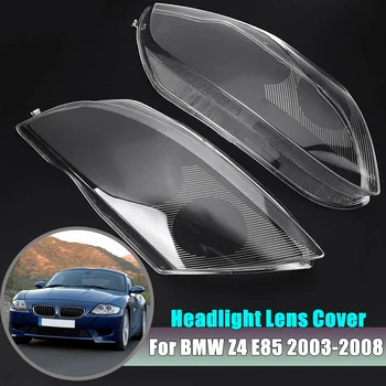 Покриване на Фаровете на Автомобила Ляво И Дясно-Майка на Светлината на Лампата Прозрачна Лампа във Формата На Миди Обектив Стъкло За BMW Z4 E85 2003-2008 Автомобилни Аксесоари